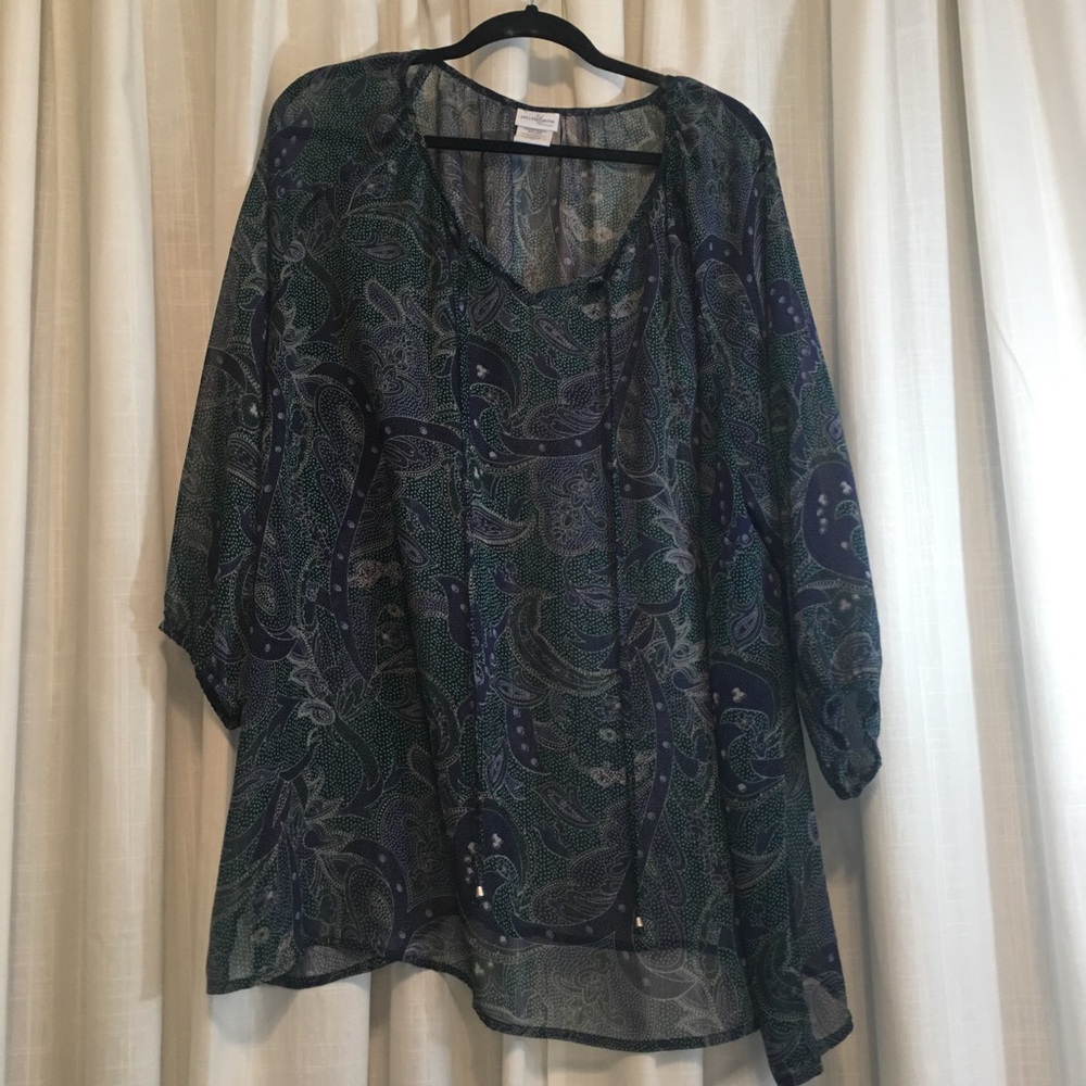 Dark Sheer Top